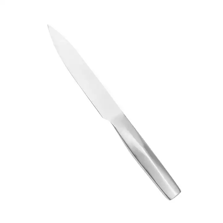 Boa Qualidade Profissional Ss430 Handle Chef Bread Fruit Knives Conjunto de faca de cozinha de aço inoxidável com bloco de faca 