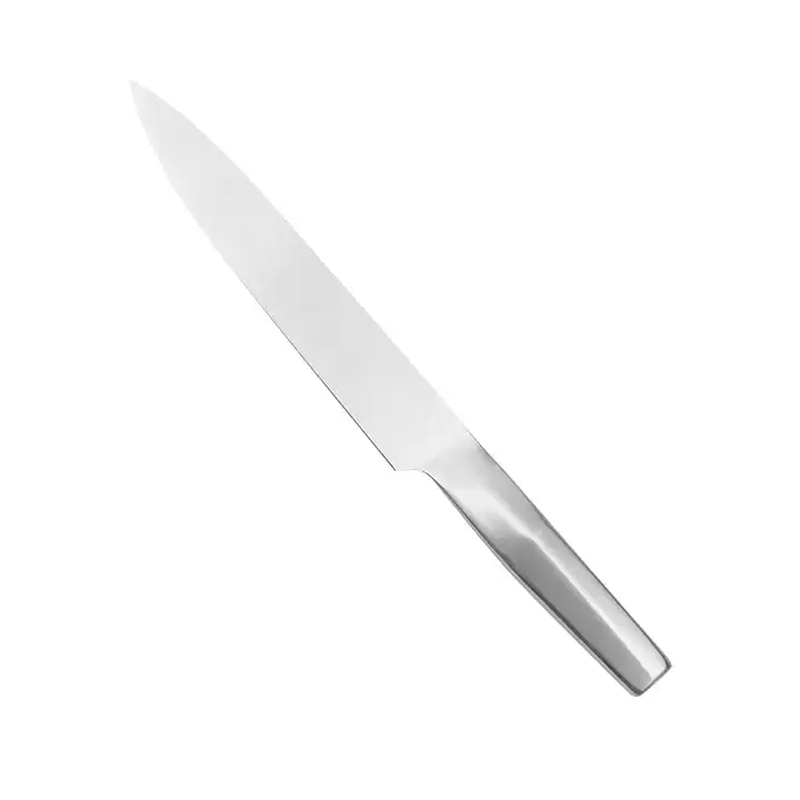 Boa Qualidade Profissional Ss430 Handle Chef Bread Fruit Knives Conjunto de faca de cozinha de aço inoxidável com bloco de faca 