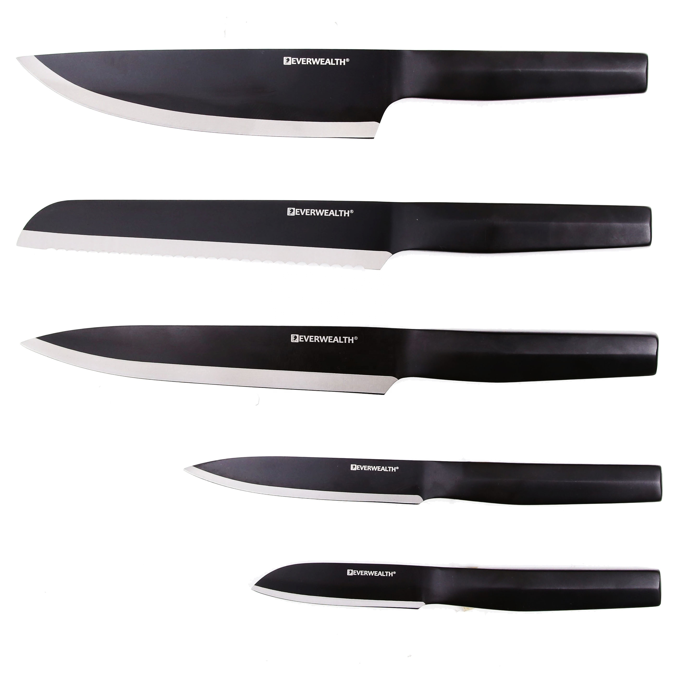 Ferramenta de cozinha profissional de alta qualidade Black Oxide Chef Knives Set Vegetable Meat 8 Inch Kitchen Knife Carving Sets 