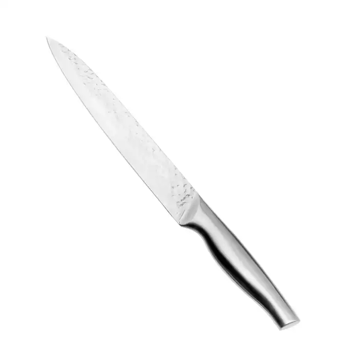 Produtos quentes personalizados 6 pcs Utensílios de cozinha Punho oco de aço inoxidável faca de cozinha conjunto com bloco de faca 